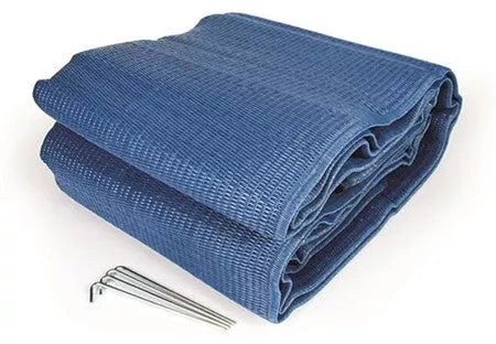 Camco | Blue RV Patio Mat | 42821 | 9' x 12'