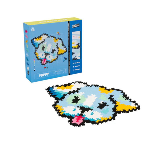 Plus Plus Puzzle By Number - 500 pc Puppy