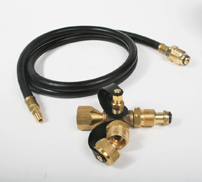 Camco Rv 59125 Brass Tee W/4 Ports & 5' Hose