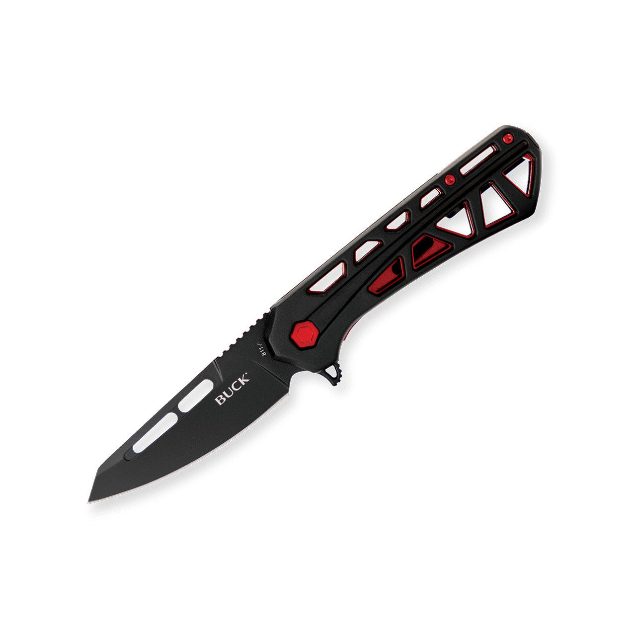 Buck 811 Trace Ops Tanto Knife - Black/Red