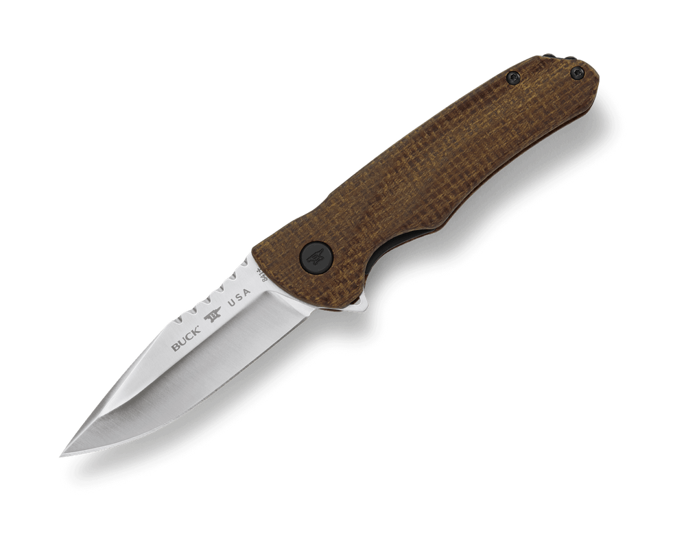 Buck 841 Sprint Pro Knife - Burlap Micarta
