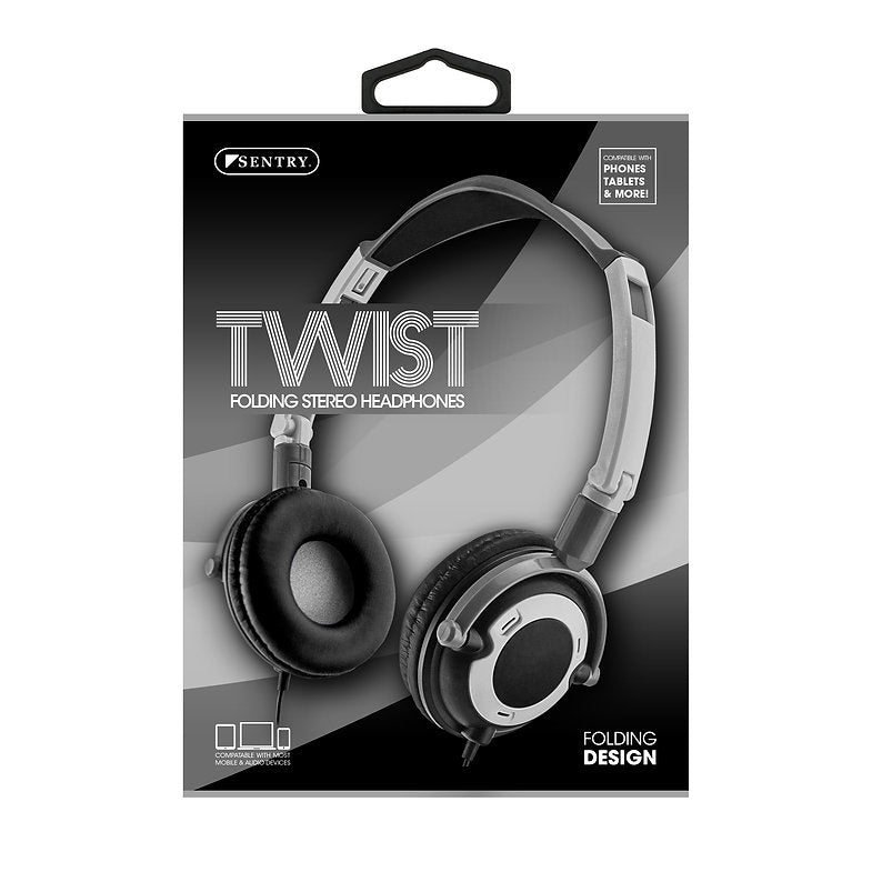 Sentry HPXHO425 Twist Folding Headphone