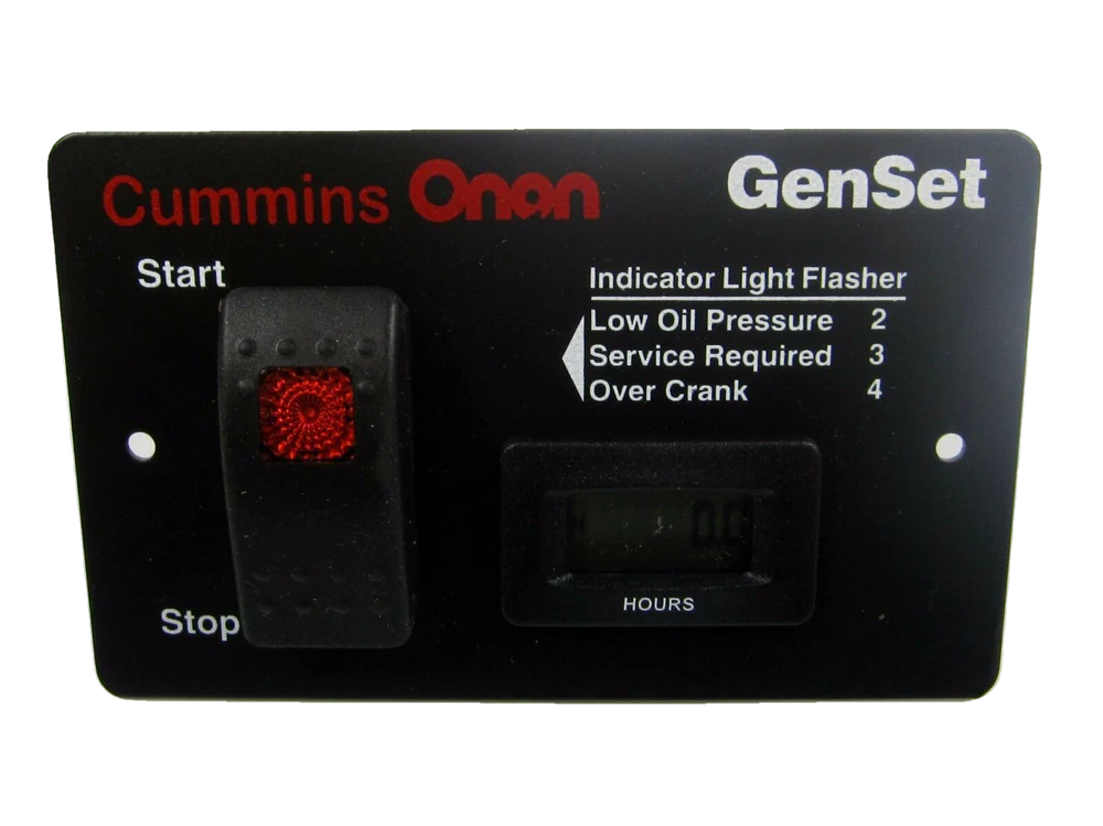 Cummins Onan | Control Panel | 028-00022 | Digital Hour Meter | Switch