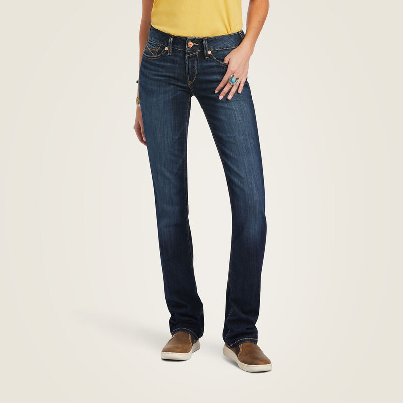 R.E.A.L. Mid Rise Octavia Straight Jean 29 Short