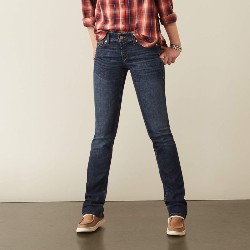 R.E.A.L. Perfect Rise Aubree Straight Jean 27 Regular