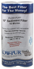 Flowpur/ Watts F560021 10" Sediment Filter 10 Micron-Set Of 2