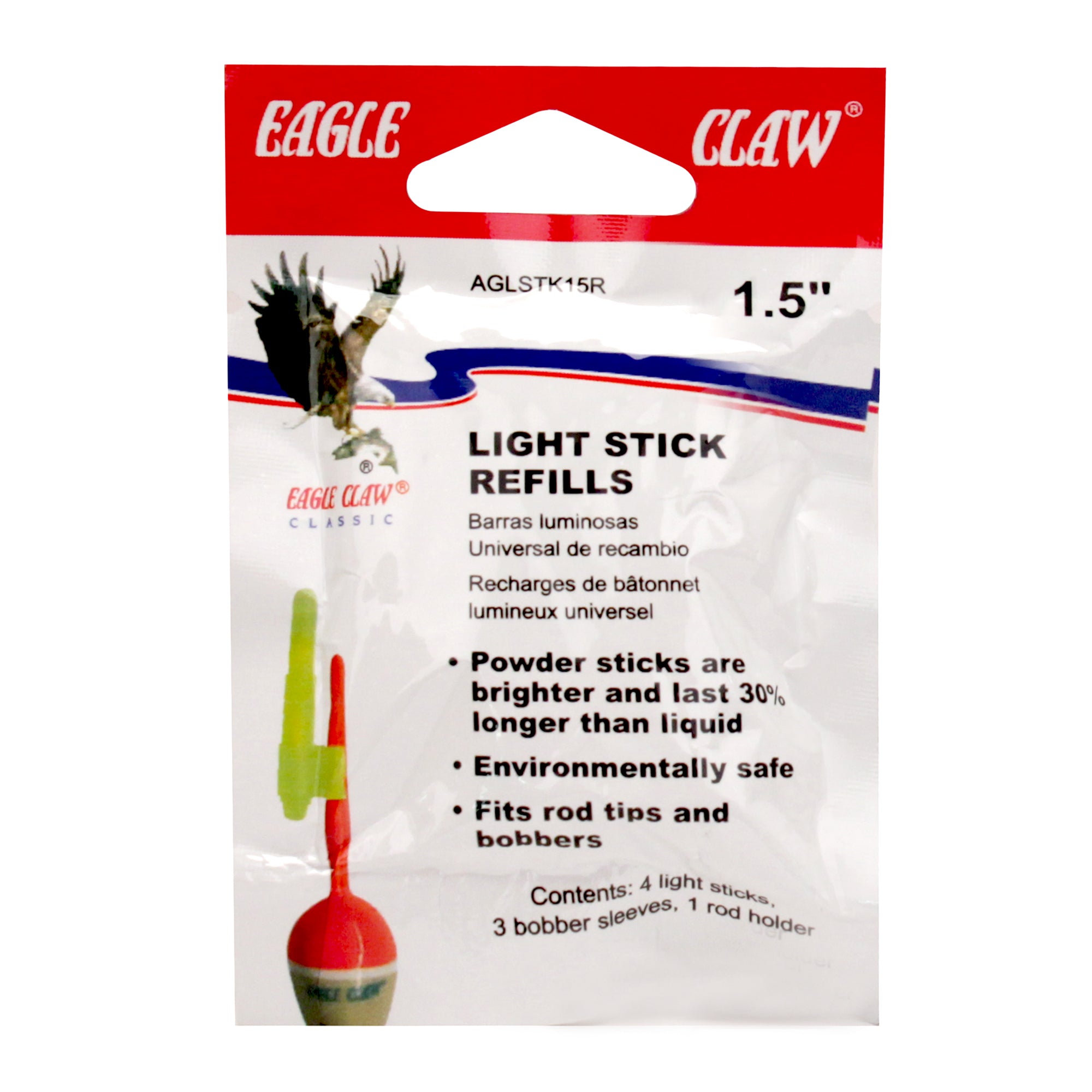 Eagle Claw AGLSTK15R Light Stick Universal 1.5 Glow Refills