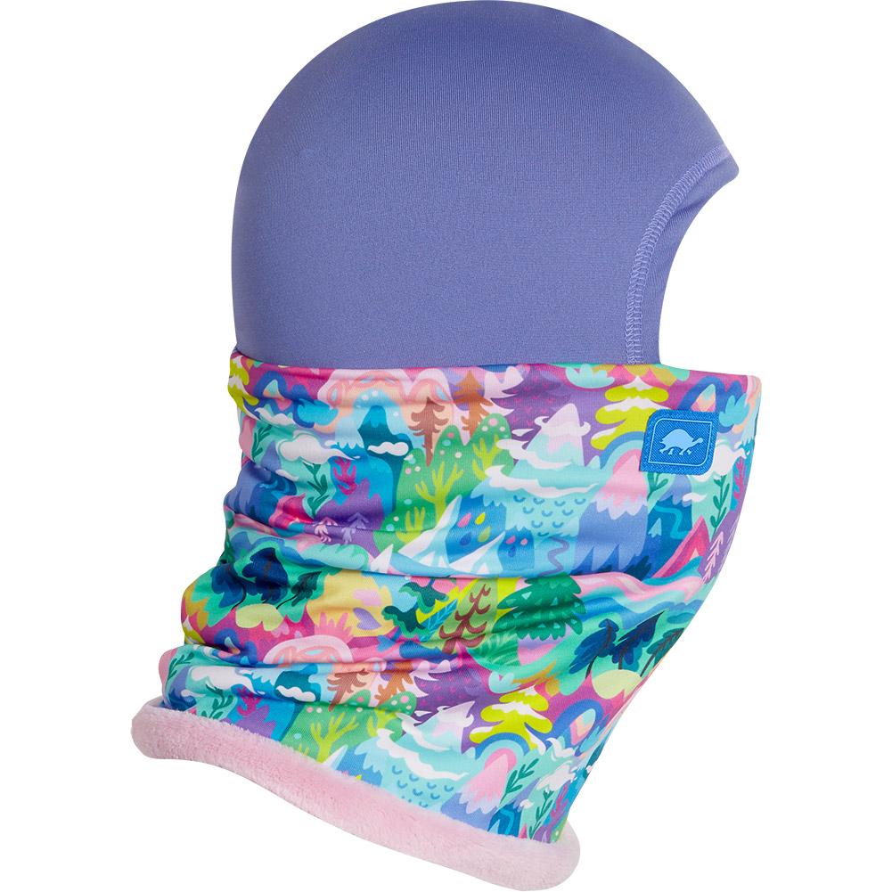 Turtle Fur Comfort Shell Classic Neckula Print Shellaclava Kids' (Candy Mountain)