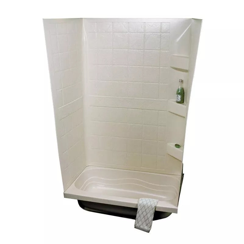 Specialty Recreation | Tub Wall | TW2440P | Parchment | 24" x 40" x 59"