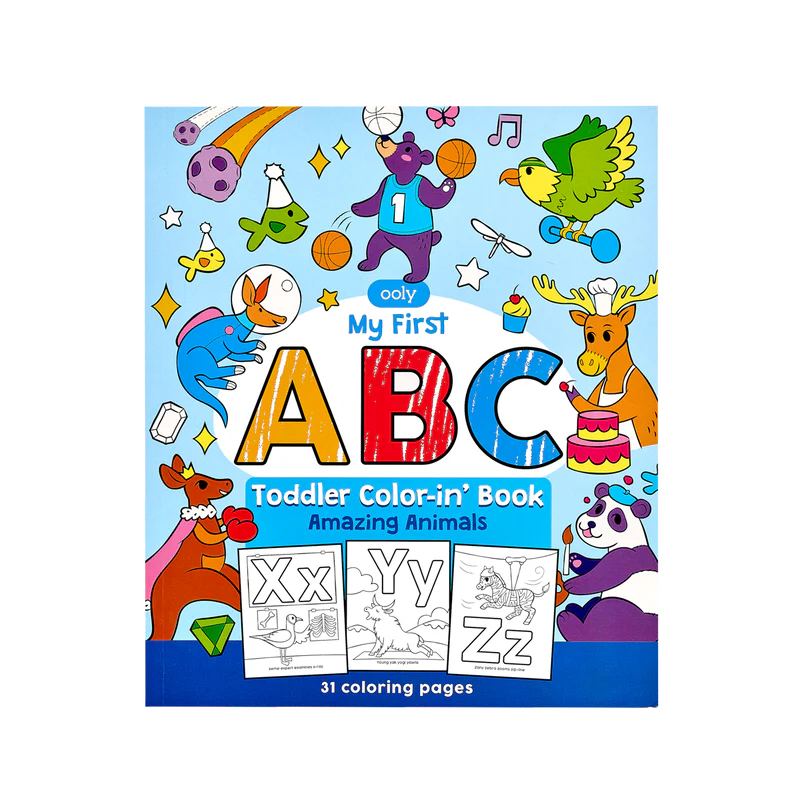 Ooly ABC: Amazing Animals Toddler Coloring Book