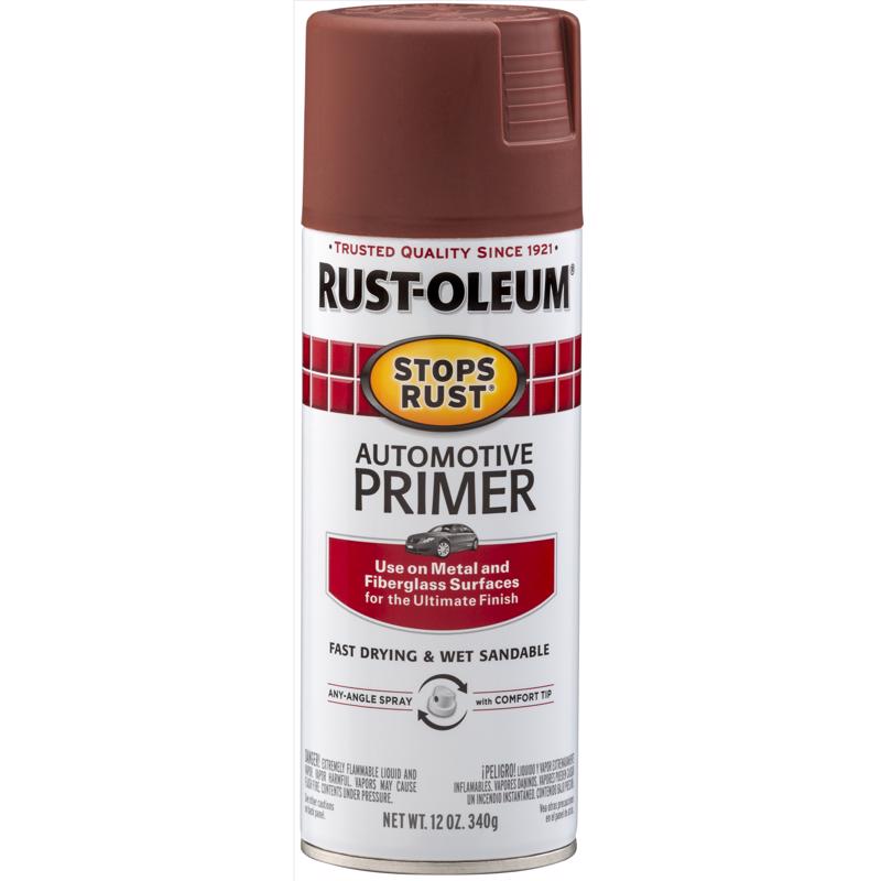 Rust-Oleum Stops Rust Red Flat Oil-Based Alkyd Automotive Spray Primer 12 oz