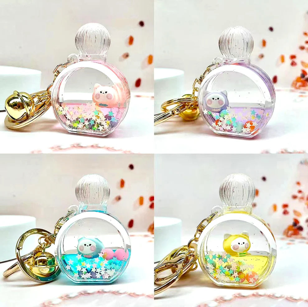 Cat Perfume Bottle Float Key Charm (sold separately)
