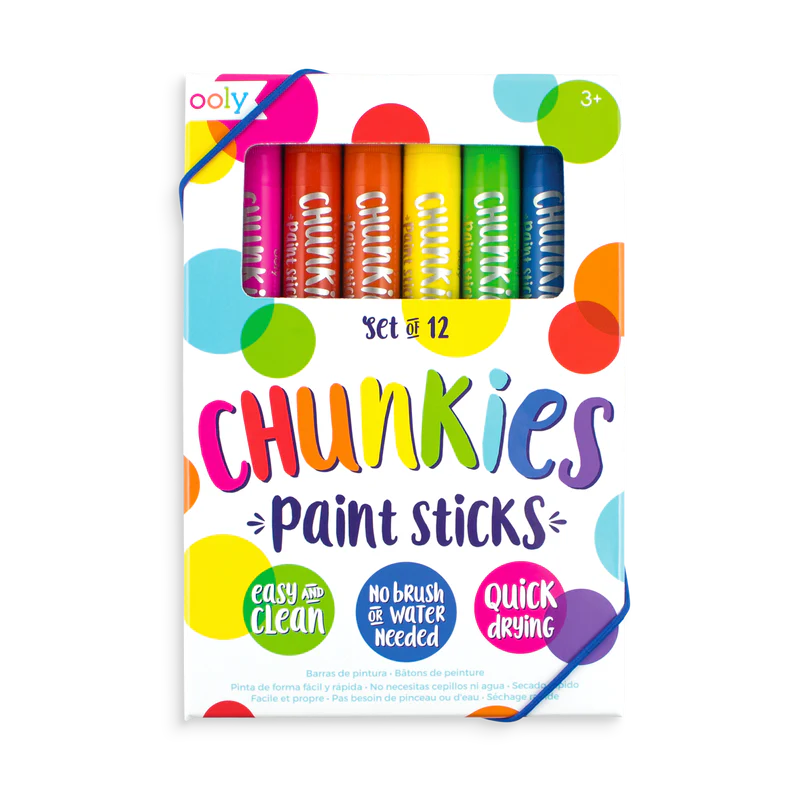 Ooly Chunkies Paint Sticks (12 Set)