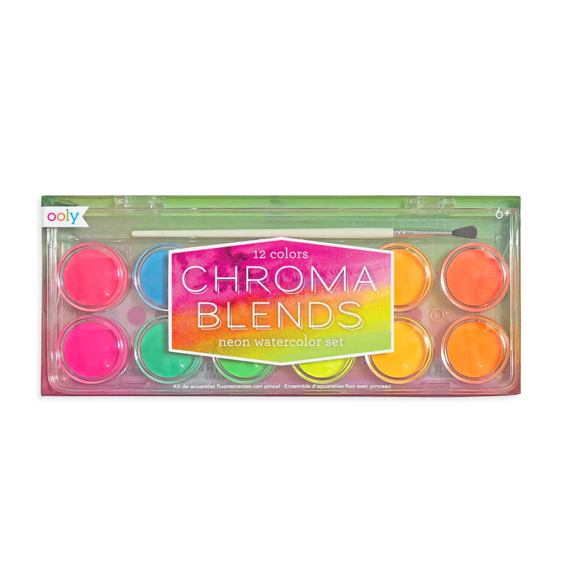 Ooly Chroma Blends Water Color Paint Set - Neon