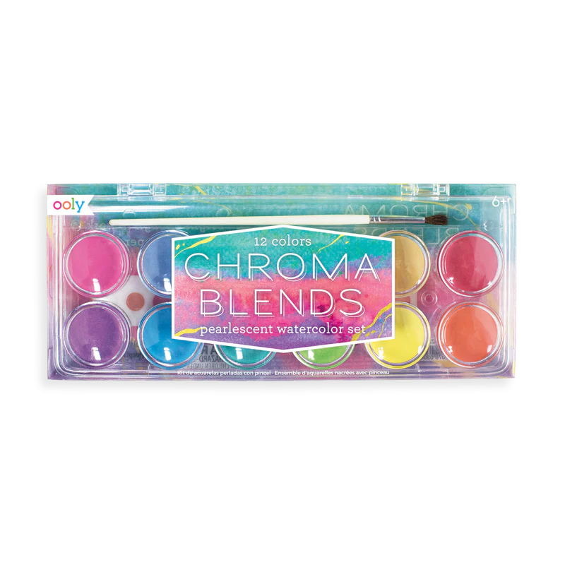 Ooly Chroma Blends Water Color Paint Set - Pearlescent