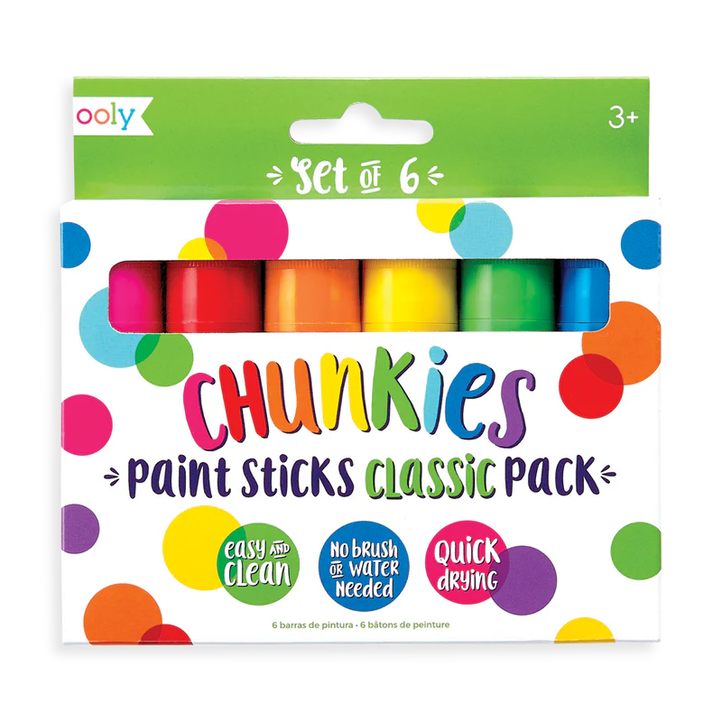 Ooly Chunkies Paint Sticks - Classic (6 Set)