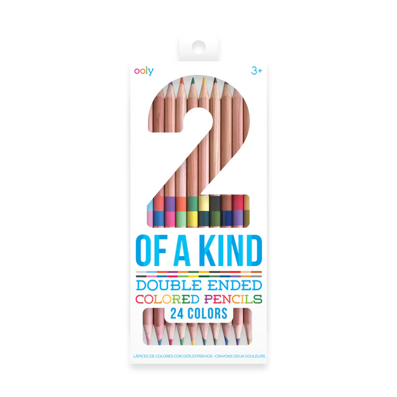 Ooly 2 of a Kind Double-Ended Colored Pencils (12 Set)