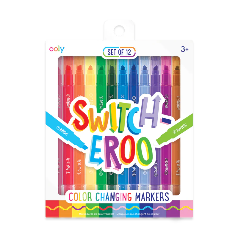 Ooly Switch-Eroo Color Changing Markers (12 Set)