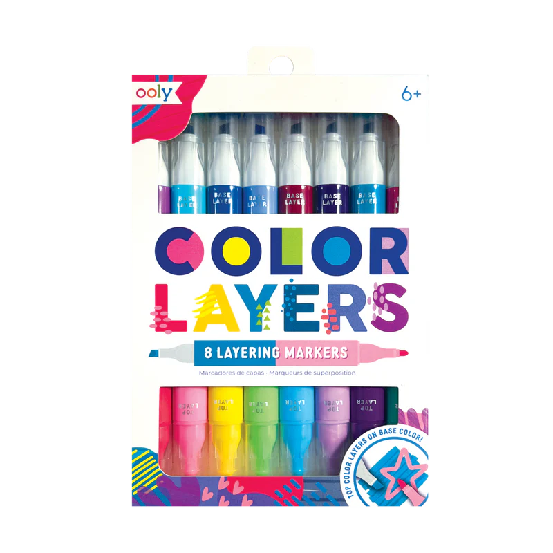 Ooly Color Layers Double Ended Layering Markers (8 Set)