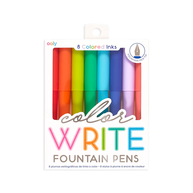 Ooly Color Write Fountain Pens (8 Set)