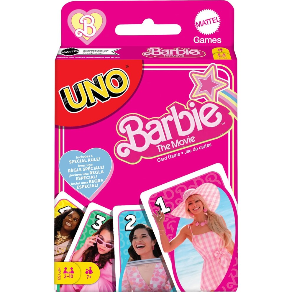 UNO Barbie The Movie Card Game