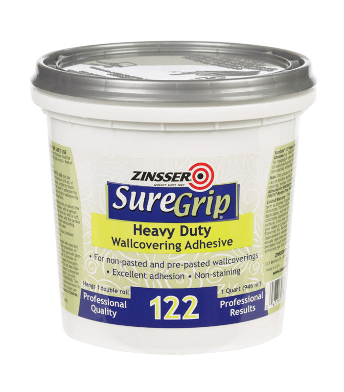 Zinsser SureGrip High Strength Clear Wallcovering Adhesive 1 qt (In-Store Pickup Only)