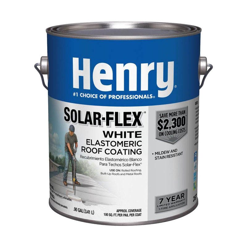Henry Solar-Flex Smooth White Elastomeric Roof Coating 1 gal (In-Store Pickup Only)