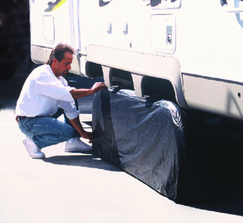 Adco 3992 Black Triple Axle Tire Gard - Size 2