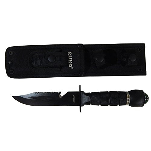 Ruko 6 Fixed Blade Knife with Compass and Sheath