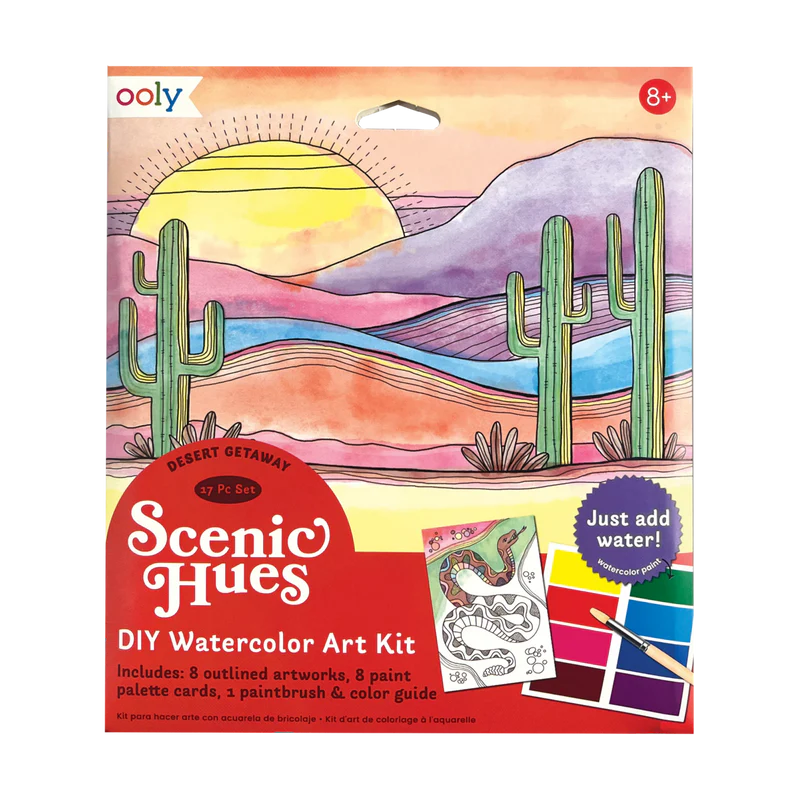 Ooly Scenic Hues Water Color Art Kit - Desert Getaway