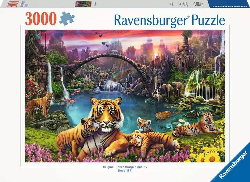 Jigsaw Puzzle Tigers in Paradise - 3000 Pieces Puzzle