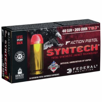 Federal .40 S&W Syntech Action Pistol Flat Nose, 205gr, 50ct