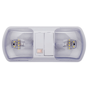 Ap Products 016-Bl3003 White LED Double Ceiling Light w/ Switch