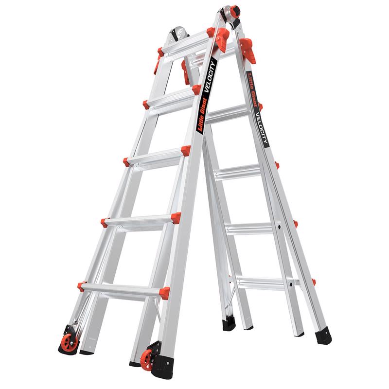 Little Giant Velocity 22 ft. H Aluminum Telescoping Multi-Position Ladder Type IA 300 lb. capacity (In Store Pickup only)