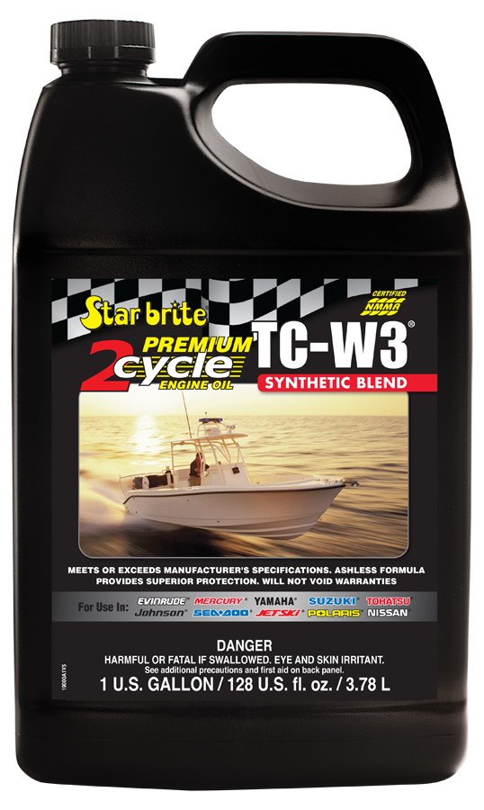Superbrite Premium 2-Cycle Engine Oil TC-W3 1 gal