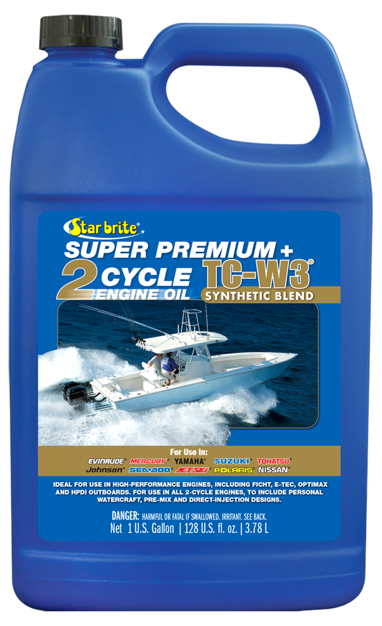 Superbrite Super Premium 2-Cycle Engine Oil TC-W3 1 gal