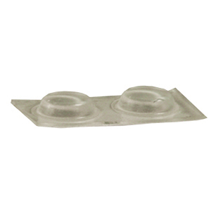 Bumper, Door/Drawer, 1/2", Clear, 12/Pk