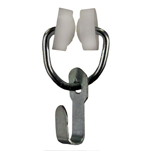 JR Products 81155 Type B Wheeled Curtain Carriers w/ Hook