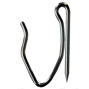 Drapery Hooks, Stainless Steel, 14/Pk