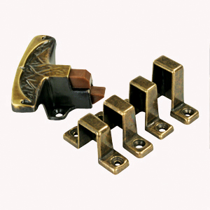 JR Products 70505 Catch, Positive W/ 4 Strike Plates