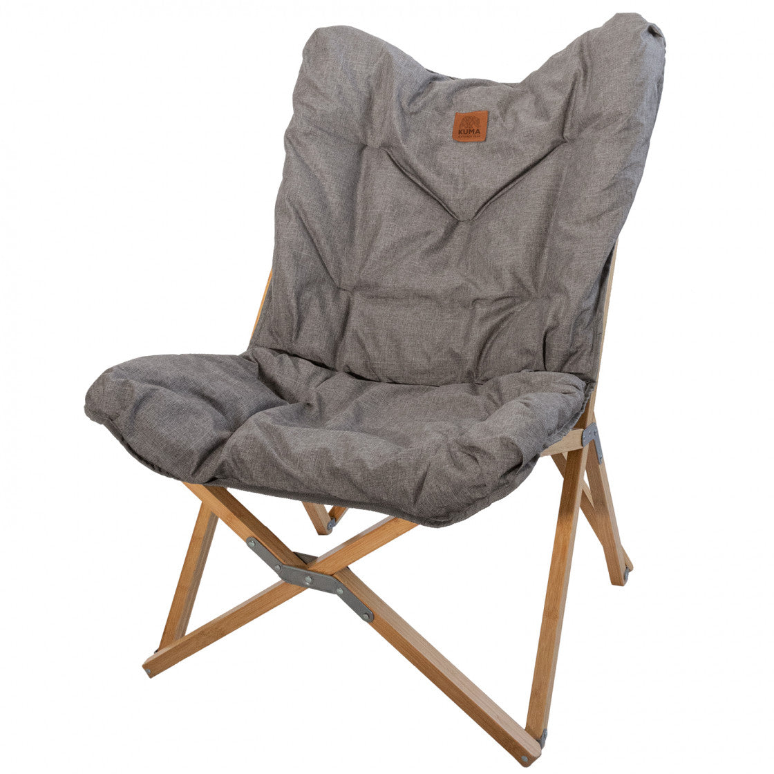 Kuma Yoho Bamboo Butterfly Chair Grey