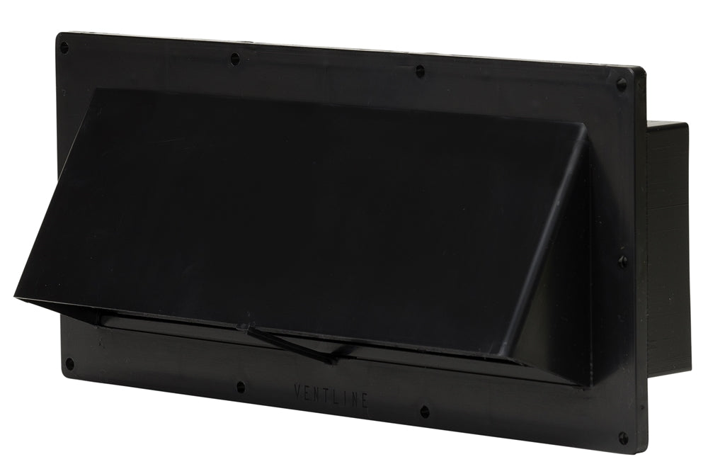 Ventline | RV Range Vent | V2111-55 | Stove Exterior Vent | Black