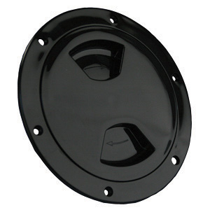 JR Products 31015 Access/Deck Plate, 4", Black