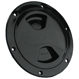 JR Products 31035 Access/Deck Plate, 5", Black