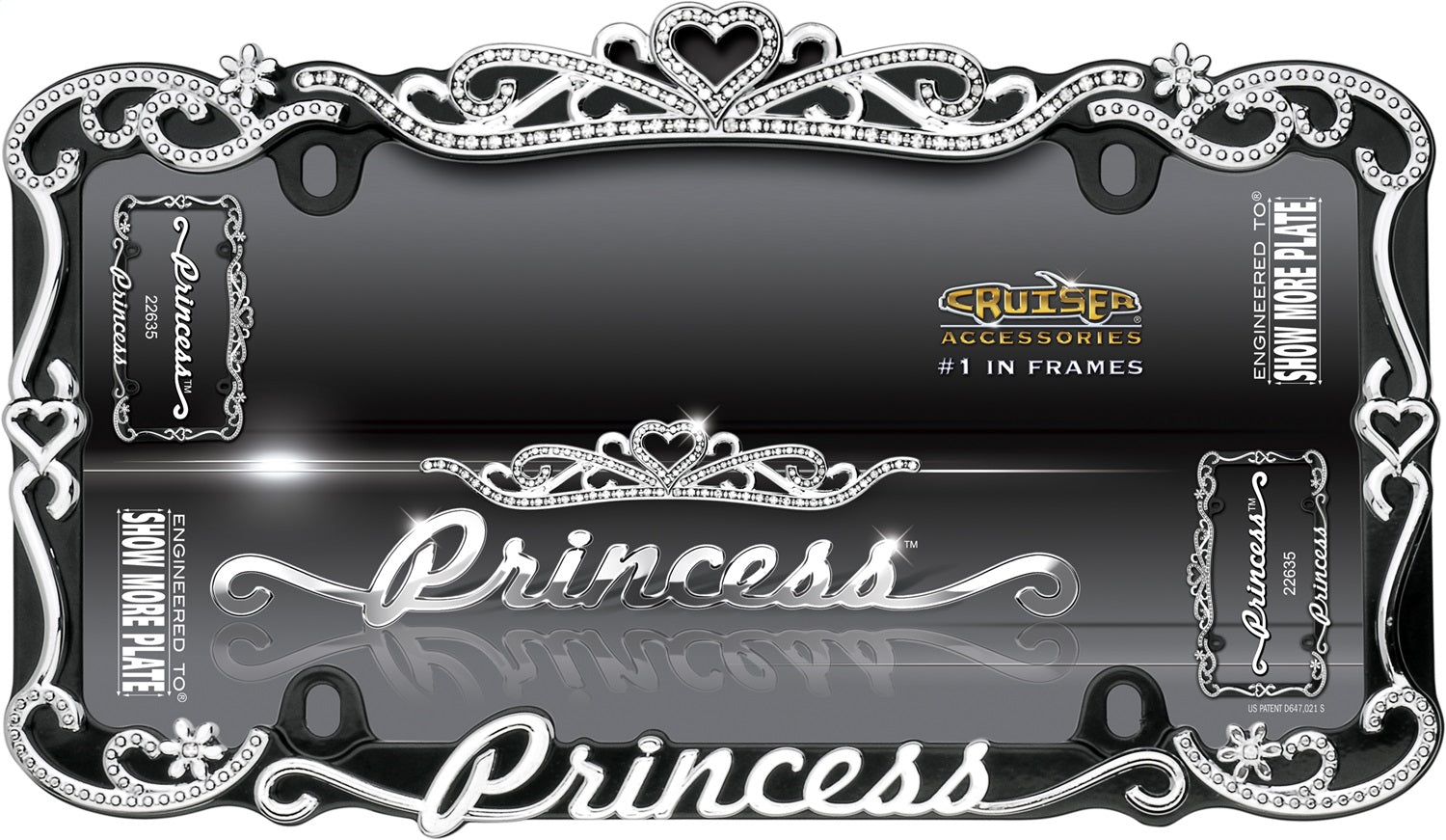 Princess Decorative License Plate cover