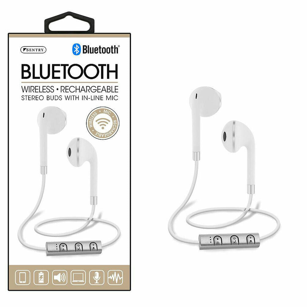 Sentry Wireless Bluetooth Stereo Buds with in-Line Mic