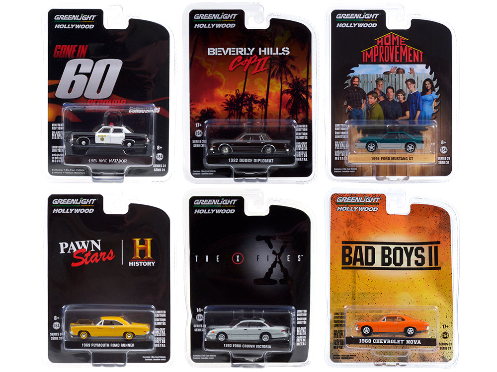 Diecast Model Car by Greenlight "Hollywood Series" (1 car per purchase)
