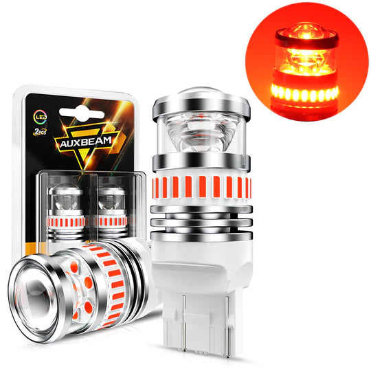 Auxbeam T20 7443 7440 LED Brake/tail Light Bulbs 11w 4000lm Red B1 Series | 2 Bulbs