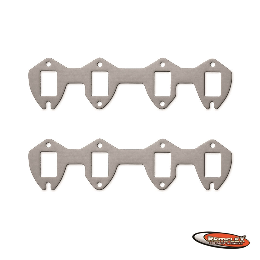 PN 3008 -- Ford, FE Engines, 332 - 428 ('58 - '76 ), 390 incl T-Bird ('61-64), 410 Mercury / 428 ('66-'70) and 428 Cobra Jet ('66-'67 only), 1-9/16"w x 2-5/16"h Square Port, 8-Bolt Pattern for Manifold Applications