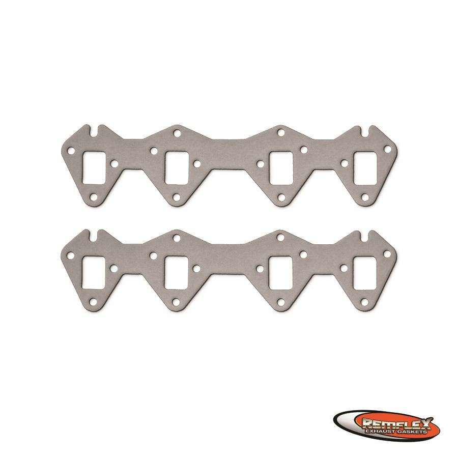 PN 3015 -- Ford, FE Engines, 332 ('58-'59), 352 Car ('58-'65) 352 Jeep ('59), 390 ('61-'65) (Except T-Bird '61-64) / 427 Mid-Riser ('66-'67), 428 ('66-'70), 1-3/8"w x 1-7/8"h Square Port, Manifold or Headers